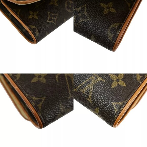 Auth LOUIS VUITTON Pochette Twin GM 2Way Shoulder Bag Monogram Brown - Picture 9 of 16